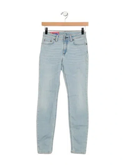 Pre-owned Acne Studios Mid-rise Skinny Leg Jeans In Blue