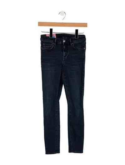 Pre-owned Acne Studios Mid-rise Skinny Leg Jeans In Blue