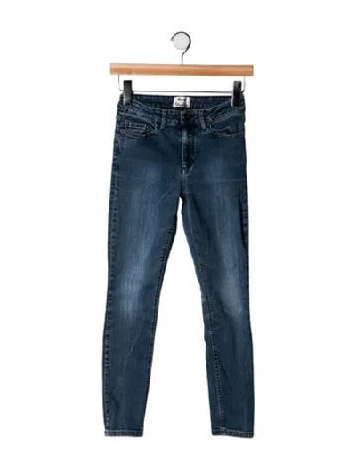 Pre-owned Acne Studios Mid-rise Skinny Leg Jeans In Blue
