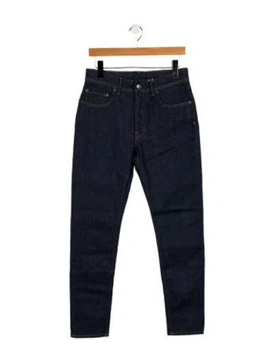 Pre-owned Acne Studios Mid-rise Skinny Leg Jeans In Blue