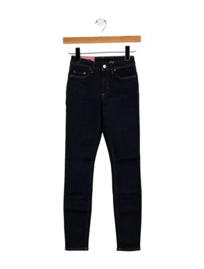 Pre-owned Acne Studios Mid-rise Skinny Leg Jeans In Blue