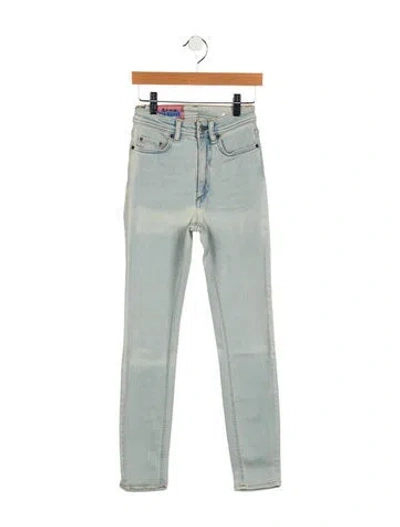 Pre-owned Acne Studios Mid-rise Skinny Leg Jeans In Blue