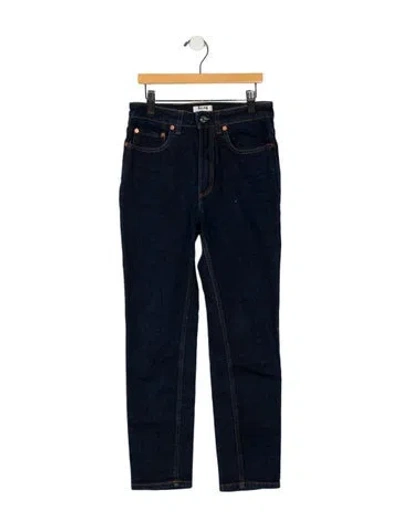 Pre-owned Acne Studios Mid-rise Skinny Leg Jeans In Blue