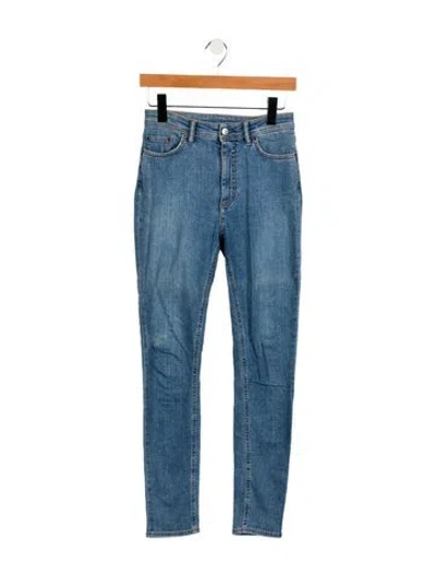 Pre-owned Acne Studios Mid-rise Skinny Leg Jeans In Blue