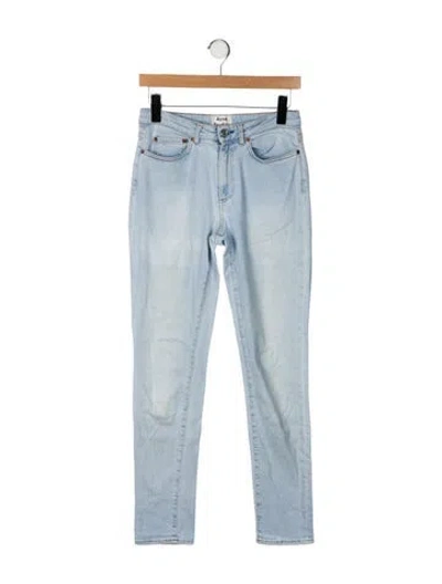Pre-owned Acne Studios Mid-rise Skinny Leg Jeans In Blue