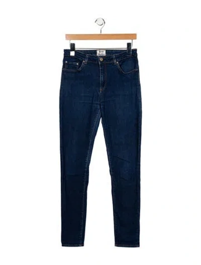 Pre-owned Acne Studios Mid-rise Skinny Leg Jeans In Blue