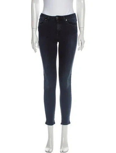 Pre-owned Acne Studios Mid-rise Skinny Leg Jeans In Blue