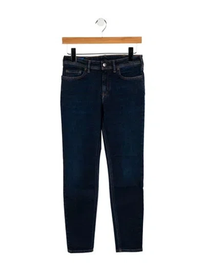 Pre-owned Acne Studios Mid-rise Skinny Leg Jeans In Blue