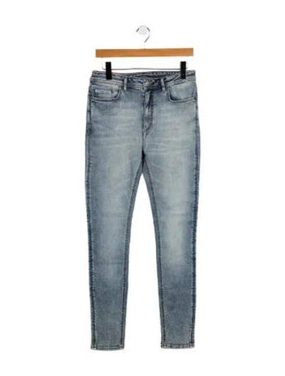 Pre-owned Acne Studios Mid-rise Skinny Leg Jeans In Blue