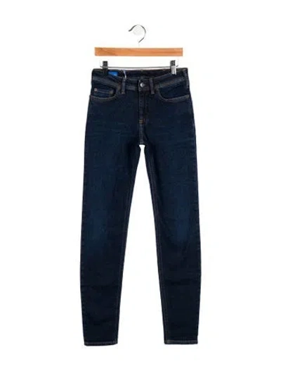 Pre-owned Acne Studios Mid-rise Skinny Leg Jeans In Blue