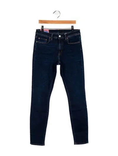 Pre-owned Acne Studios Mid-rise Skinny Leg Jeans In Blue