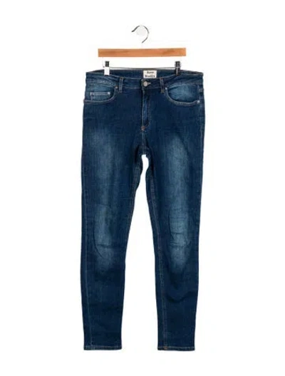 Pre-owned Acne Studios Mid-rise Skinny Leg Jeans In Blue