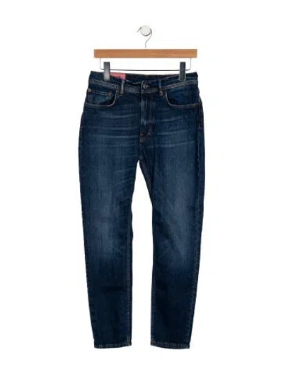 Pre-owned Acne Studios Mid-rise Skinny Leg Jeans In Blue