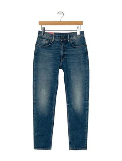 Pre-owned Acne Studios Mid-rise Skinny Leg Jeans In Blue