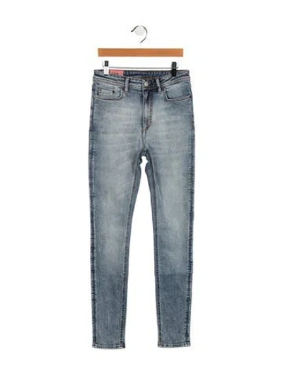 Pre-owned Acne Studios Mid-rise Skinny Leg Jeans In Blue