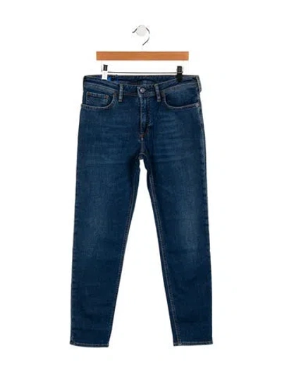 Pre-owned Acne Studios Mid-rise Skinny Leg Jeans In Blue