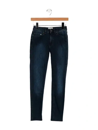 Pre-owned Acne Studios Mid-rise Skinny Leg Jeans In Blue