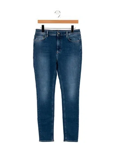 Pre-owned Acne Studios Mid-rise Skinny Leg Jeans In Blue