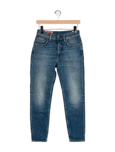 Pre-owned Acne Studios Mid-rise Skinny Leg Jeans In Blue