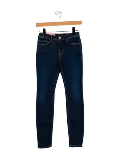 Pre-owned Acne Studios Mid-rise Skinny Leg Jeans In Blue