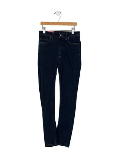 Pre-owned Acne Studios Mid-rise Skinny Leg Jeans In Blue