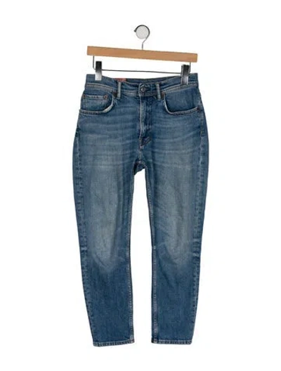 Pre-owned Acne Studios Mid-rise Skinny Leg Jeans In Blue