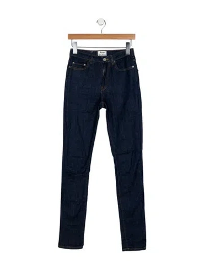 Pre-owned Acne Studios Mid-rise Skinny Leg Jeans In Blue