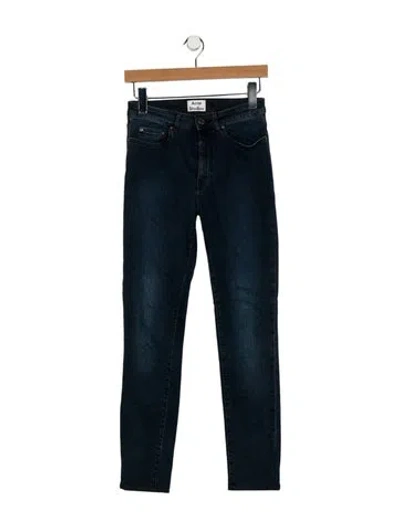 Pre-owned Acne Studios Mid-rise Skinny Leg Jeans In Blue