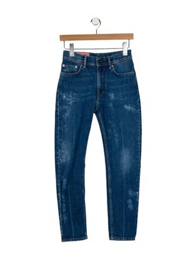Pre-owned Acne Studios Mid-rise Skinny Leg Jeans In Blue