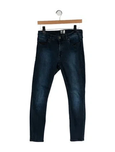 Pre-owned Acne Studios Mid-rise Skinny Leg Jeans In Blue