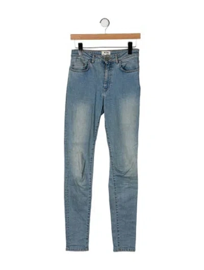 Pre-owned Acne Studios Mid-rise Skinny Leg Jeans In Blue