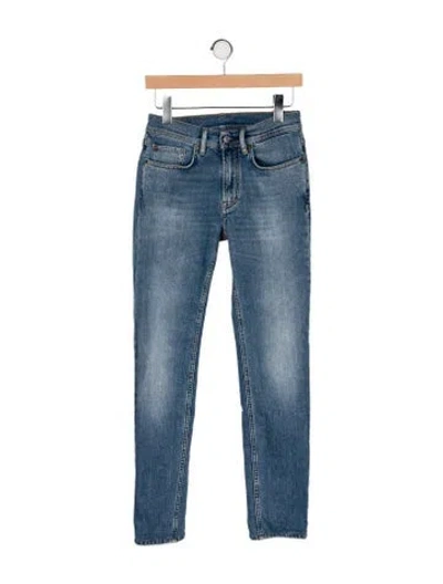 Pre-owned Acne Studios Mid-rise Skinny Leg Jeans In Blue
