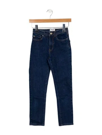 Pre-owned Acne Studios Mid-rise Skinny Leg Jeans In Blue