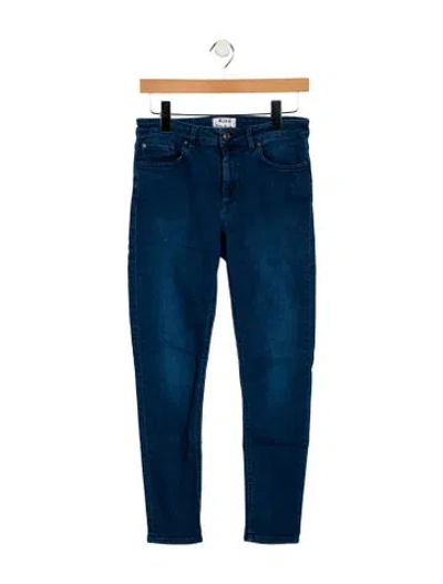 Pre-owned Acne Studios Mid-rise Skinny Leg Jeans In Blue