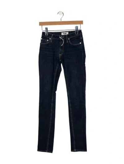 Pre-owned Acne Studios Mid-rise Skinny Leg Jeans In Blue