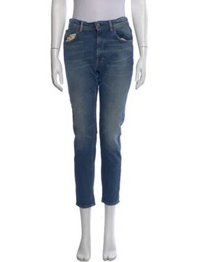 Pre-owned Acne Studios Mid-rise Skinny Leg Jeans In Blue