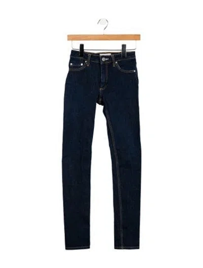 Pre-owned Acne Studios Mid-rise Skinny Leg Jeans In Blue
