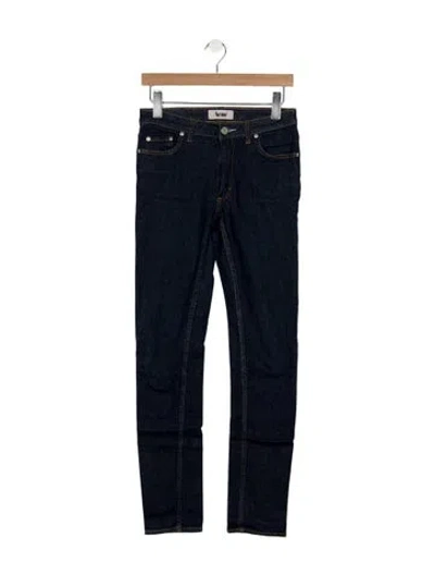 Pre-owned Acne Studios Mid-rise Skinny Leg Jeans In Blue