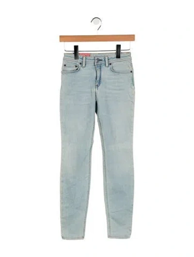 Pre-owned Acne Studios Mid-rise Skinny Leg Jeans In Blue