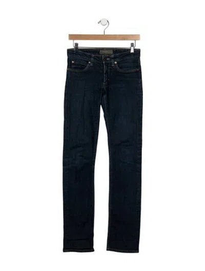 Pre-owned Acne Studios Mid-rise Skinny Leg Jeans In Blue
