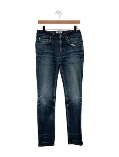 Pre-owned Acne Studios Mid-rise Skinny Leg Jeans In Blue