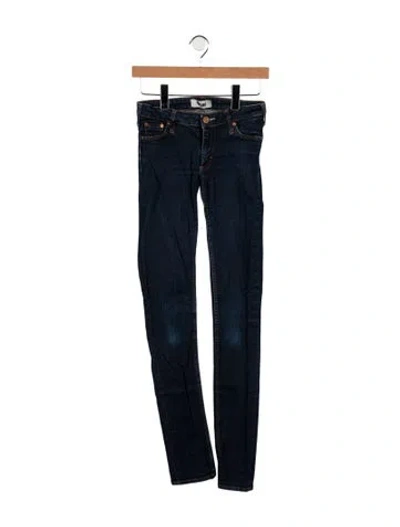 Pre-owned Acne Studios Mid-rise Skinny Leg Jeans In Blue