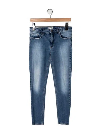 Pre-owned Acne Studios Mid-rise Skinny Leg Jeans In Blue