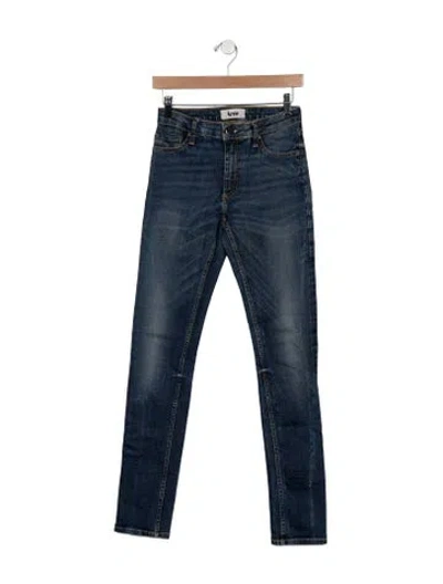 Pre-owned Acne Studios Mid-rise Skinny Leg Jeans In Blue