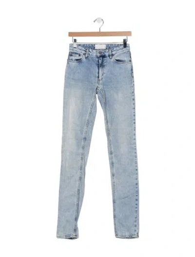 Pre-owned Acne Studios Mid-rise Skinny Leg Jeans In Blue