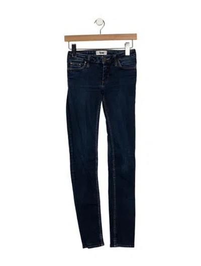 Pre-owned Acne Studios Mid-rise Skinny Leg Jeans In Blue