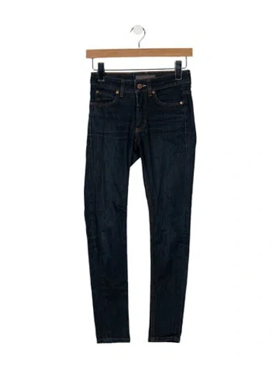 Pre-owned Acne Studios Mid-rise Skinny Leg Jeans In Blue