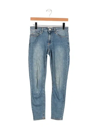 Pre-owned Acne Studios Mid-rise Skinny Leg Jeans In Blue