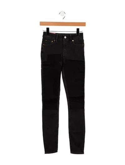 Pre-owned Acne Studios Mid-rise Skinny Leg Jeans In Gray