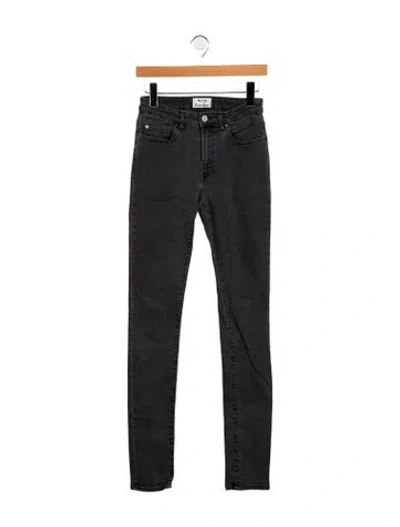 Pre-owned Acne Studios Mid-rise Skinny Leg Jeans In Gray